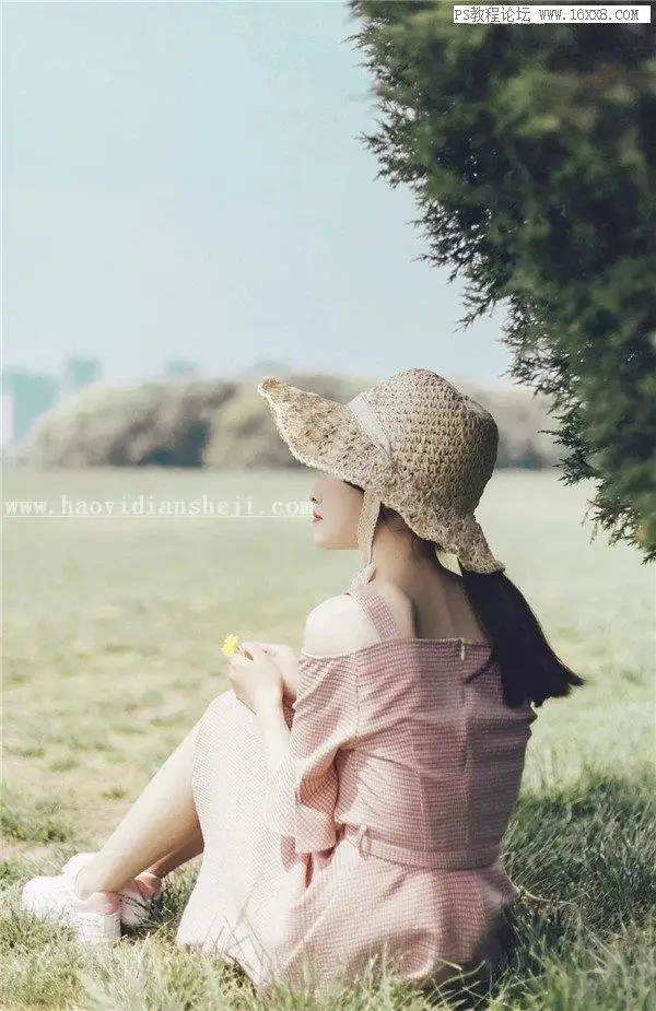油画效果，用PS把人像调出复古的冷色效果_www.haoyidiansheji.com