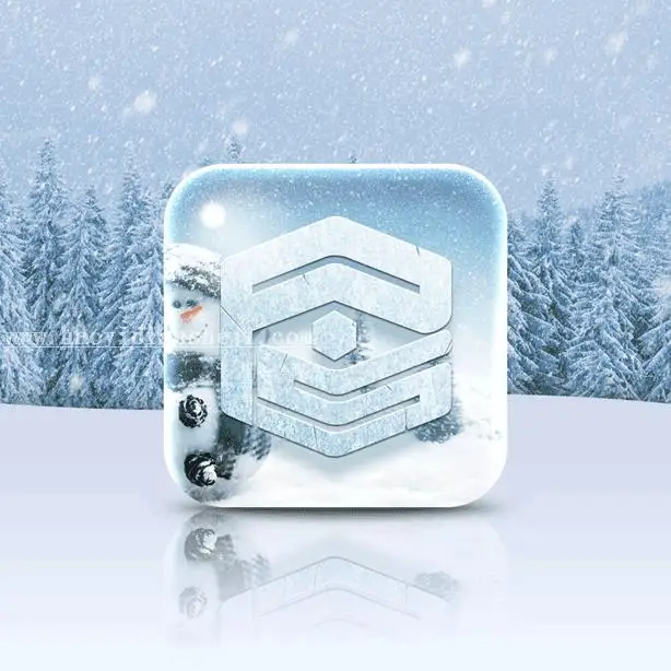 图标制作，用PS设计一个透明的雪景图标_www.haoyidiansheji.com