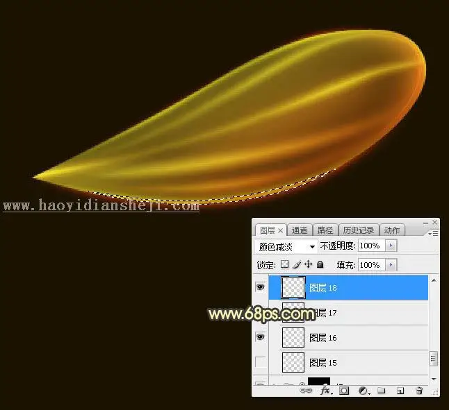 鼠绘蜻蜓，鼠绘一只简洁的发光蜻蜓图案_www.haoyidiansheji.com