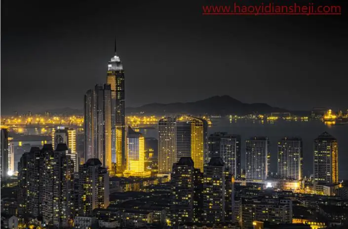 黑金风格，打造炫酷城市黑金效果_www.haoyidiansheji.com