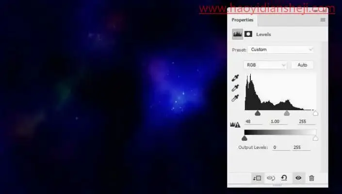 海报制作，通过PS制作一张具有科幻感的太空肖像海报_www.haoyidiansheji.com