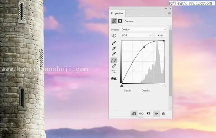 场景合成，用PS合成一副梦幻的二次元场景_www.haoyidiansheji.com