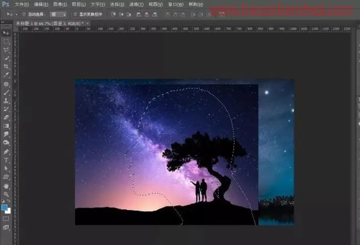 重曝照片，制作创意十足的重曝人物照片_www.haoyidiansheji.com