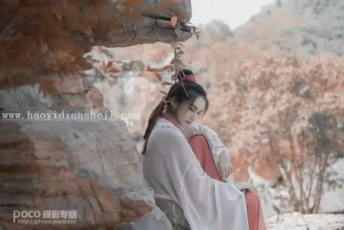 古风照片，通过PS打造古典武侠中国风侠女风照片_www.haoyidiansheji.com