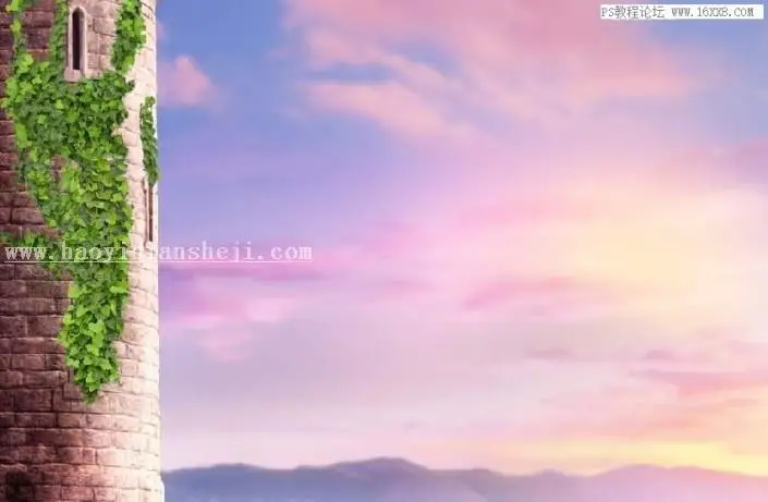 场景合成，用PS合成一副梦幻的二次元场景_www.haoyidiansheji.com