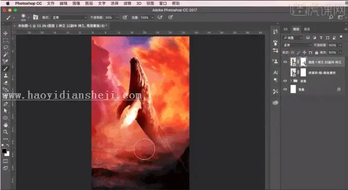 海报设计，用PS中的3D功能合成一幅比较有视觉冲击创意海报_www.haoyidiansheji.com