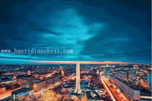 全景效果，通过PS把城市制作成全景视觉的照片_www.haoyidiansheji.com