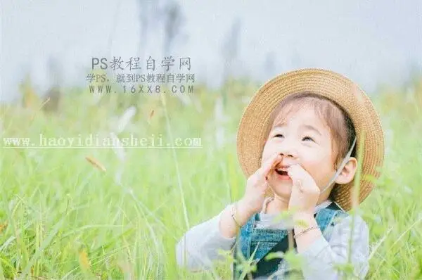小清新，用PS把儿童照片调出甜美小清新效果_www.haoyidiansheji.com