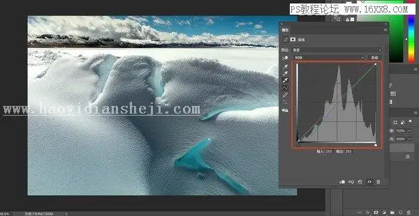 曲线工具，用PS中的曲线工具给照片进行偏色矫正_www.haoyidiansheji.com
