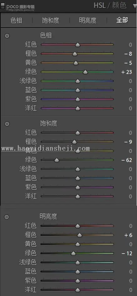 LR调色教程，通过LR给人像调出仿胶片的清新色调_www.haoyidiansheji.com