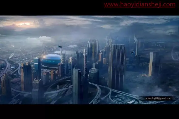 海报设计，合成漫威超级英雄蜘蛛侠海报_www.haoyidiansheji.com