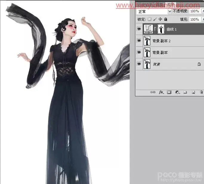 水墨效果，制作具有中国风的水墨人像照片_www.haoyidiansheji.com