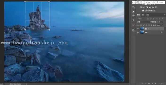风景照片，用PS给照片制作完美的透视效果_www.haoyidiansheji.com