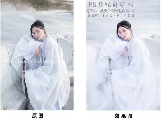 烟雾效果，通过PS给人物营造美轮美奂的仙境效果_www.haoyidiansheji.com