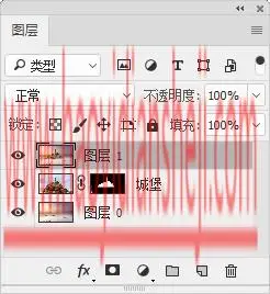 倒影效果，把圣米歇尔山城堡制作出倒影_www.haoyidiansheji.com
