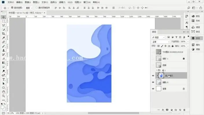 图案制作，通过渐变工具了解阶梯渐变_www.haoyidiansheji.com