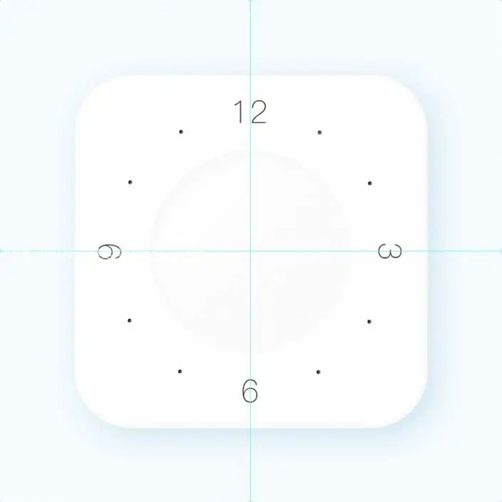 图标设计，用PS制作一款小清新的拟物时钟_www.haoyidiansheji.com
