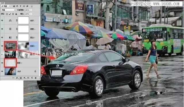 多重曝光，用PS制作重曝效果的人像艺术照片_www.haoyidiansheji.com