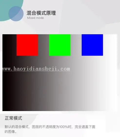 图层模式，讲解图层混合模式的原理_www.haoyidiansheji.com