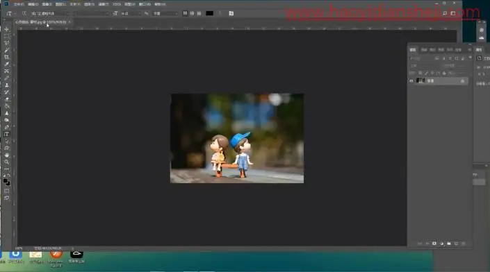 边框教程，在PS中给照片制作心形抽丝效果_www.haoyidiansheji.com