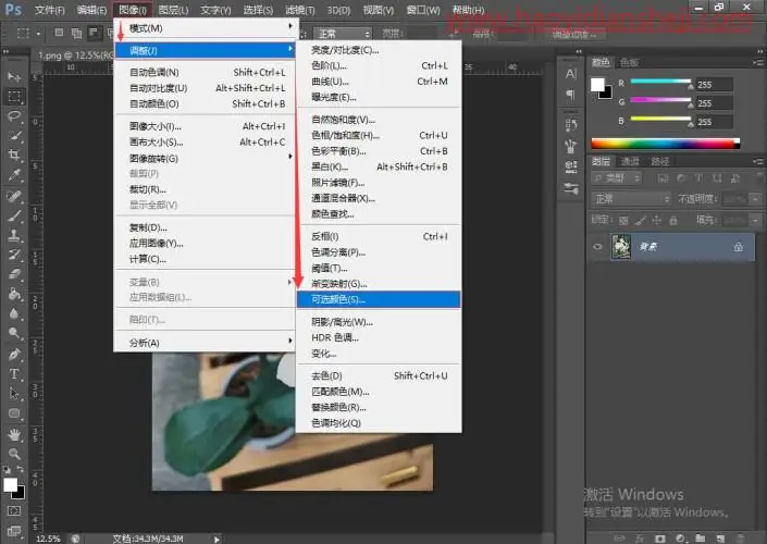 花朵颜色，快速更换花朵颜色_www.haoyidiansheji.com