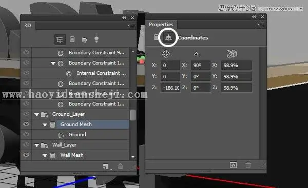 3D字体，通过PS制作红色积木立体文字图片_www.haoyidiansheji.com