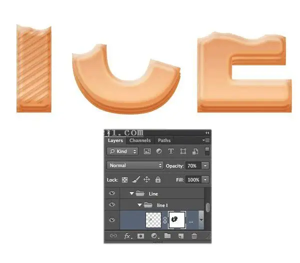 饼干字，用ps创建一个令人垂涎欲滴的冰淇淋文字_www.haoyidiansheji.com