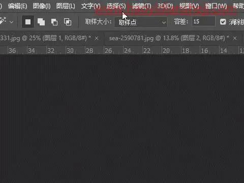 创意合成，用色彩范围给冲浪达制作更大的浪花_www.haoyidiansheji.com