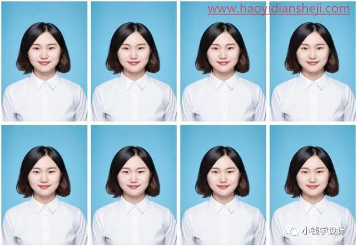 证件照，快速给一寸证件照片进行排版_www.haoyidiansheji.com