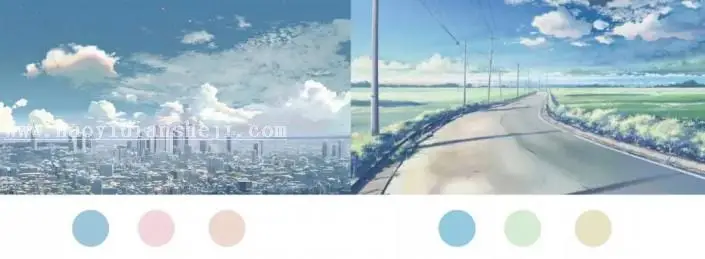 二次元效果，教你调出日系动漫色调_www.haoyidiansheji.com