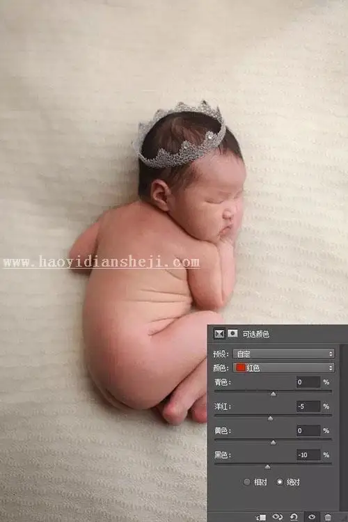 宝宝照片，教你怎么调出高级灰色调儿童摄影照片_www.haoyidiansheji.com