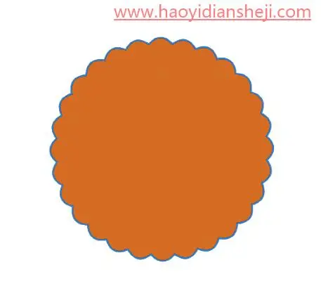 转手绘，手把手教你制作一款逼真的中秋月饼_www.haoyidiansheji.com