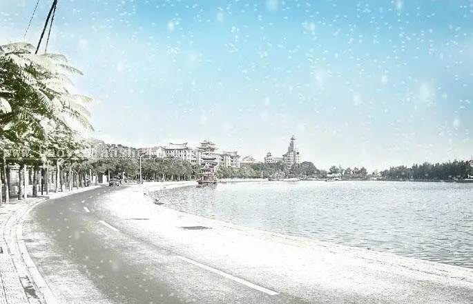 下雪效果，教你制作唯美冬日雪景效果_www.haoyidiansheji.com