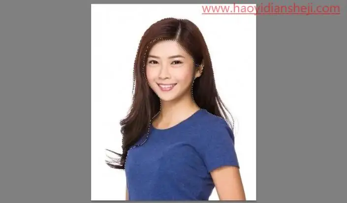 头发颜色，用PS给人物的头发换发色_www.haoyidiansheji.com