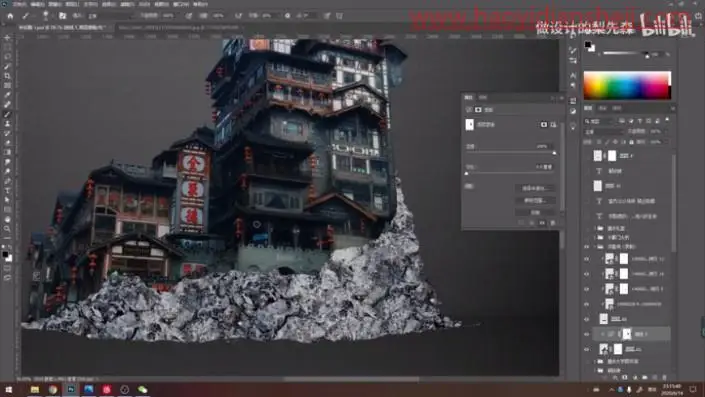 创意合成，在PS中合成禁烟主题的公益海报_www.haoyidiansheji.com