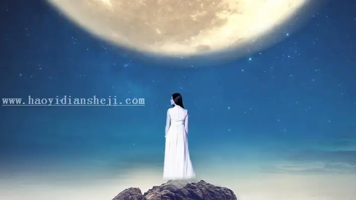合成效果，制作一个在天空挥着翅膀的女孩_www.haoyidiansheji.com