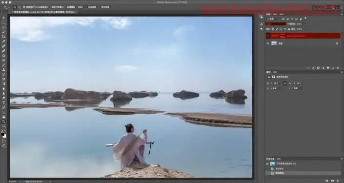 通透人像，怎么做才能修出干净通透意境风人像_www.haoyidiansheji.com