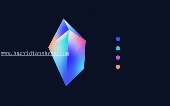 图标设计，通过PS制作设计质感水晶图标_www.haoyidiansheji.com