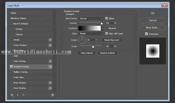 3D字体，用PS制作立体风格的矩阵LED字体_www.haoyidiansheji.com