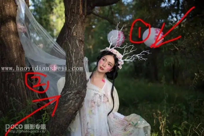 古风后期，用LR和PS调出油画感的古风照片_www.haoyidiansheji.com