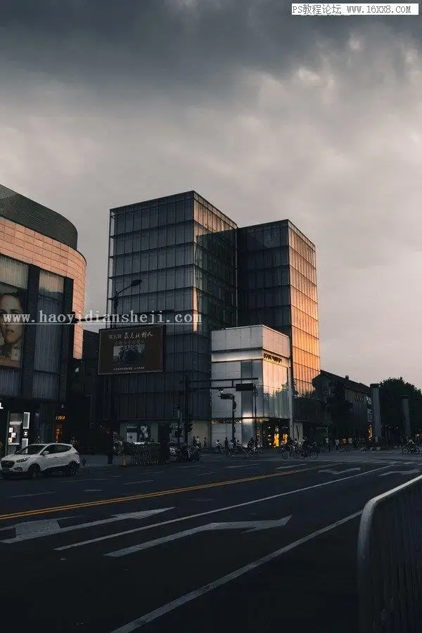 城市风景，用PS和LR结合制作冷色调的城市风景照_www.haoyidiansheji.com