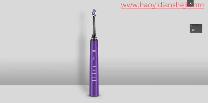 产品修图，给充电式电动牙刷产品精修_www.haoyidiansheji.com