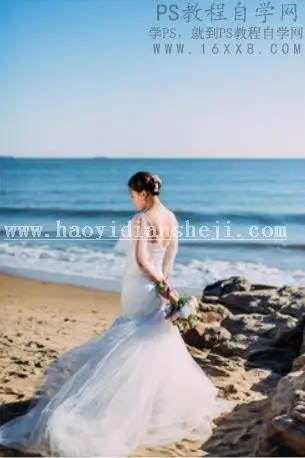 胶片效果，用PS结合LR调出婚纱复古胶片效果_www.haoyidiansheji.com