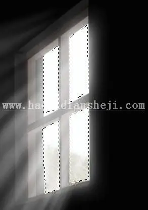 透射光线，制作穿过窗口的丁达尔效应光线_www.haoyidiansheji.com