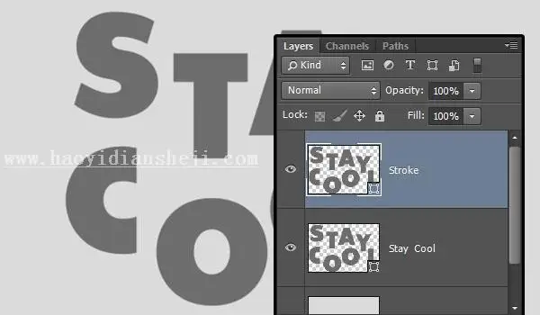 3D文字，巧用PS矢量工具制作文字3D效果_www.haoyidiansheji.com