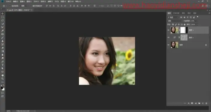 快速磨皮 ，通过PS用通道给人物进行磨皮_www.haoyidiansheji.com