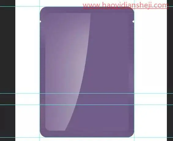 产品修图，给袋装面膜进行精细修图_www.haoyidiansheji.com