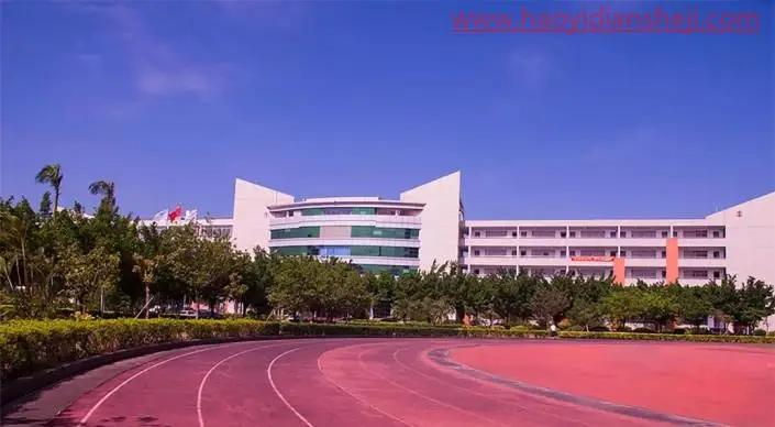 水彩效果，给学校操场制作校园水彩效果_www.haoyidiansheji.com