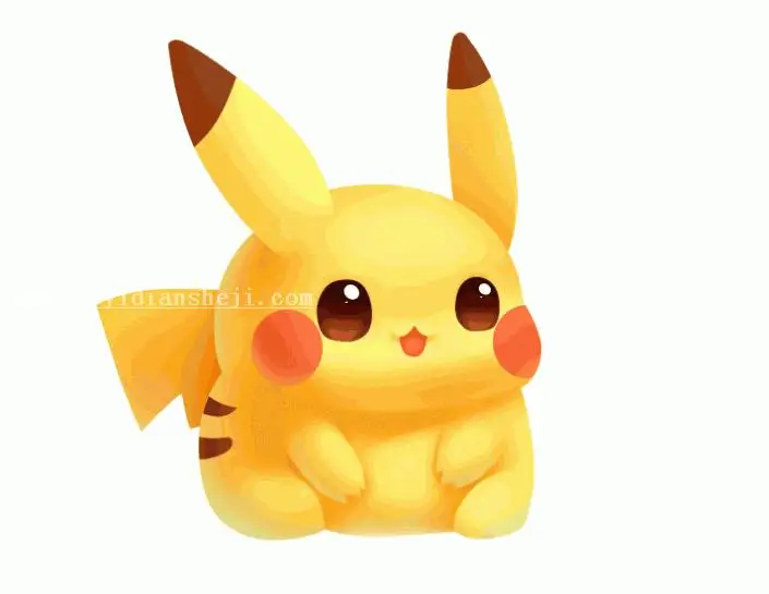 皮卡丘，让皮卡丘图片动起来_www.haoyidiansheji.com