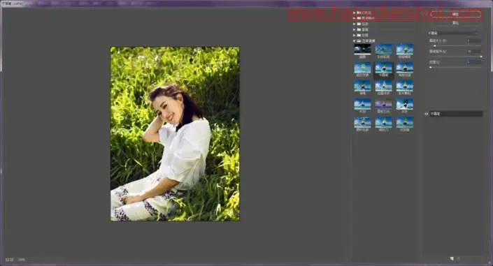 油画效果，用PS不同滤镜制作彩色油画效果_www.haoyidiansheji.com